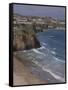 Tolcarne Beach, Early Afternoon, July-Tom Hughes-Framed Stretched Canvas