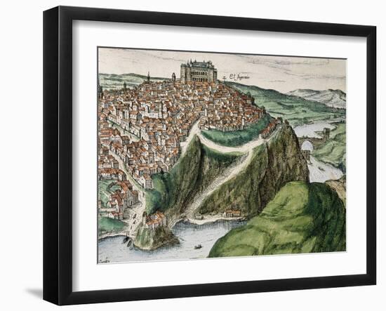 Toledo, 16th Century-Franz Hogenberg-Framed Giclee Print