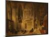 Toledo Cathedral (Oil on Canvas)-David Roberts-Mounted Giclee Print