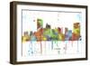 Toledo Ohio Skyline MCLR 1-Marlene Watson-Framed Giclee Print