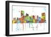 Toledo Ohio Skyline MCLR 1-Marlene Watson-Framed Giclee Print