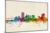 Toledo Ohio Skyline-Michael Tompsett-Mounted Art Print