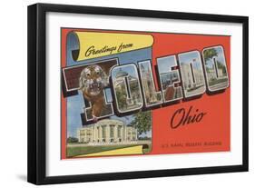 Toledo, Ohio - U.S. Naval Reserve Building-Lantern Press-Framed Art Print