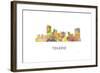 Toledo Skyline-Marlene Watson-Framed Giclee Print