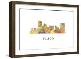 Toledo Skyline-Marlene Watson-Framed Giclee Print