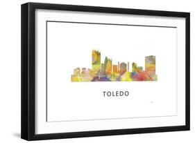 Toledo Skyline-Marlene Watson-Framed Giclee Print
