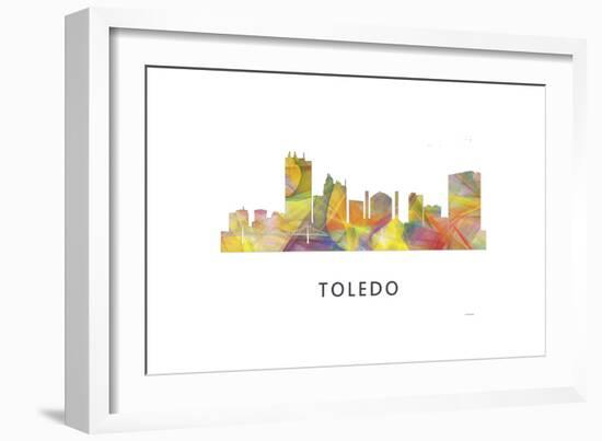 Toledo Skyline-Marlene Watson-Framed Giclee Print