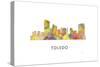 Toledo Skyline-Marlene Watson-Stretched Canvas