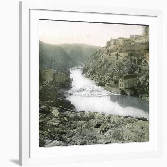 Toledo (Spain), Arabic Mills on the Banks of the Tagus-Leon, Levy et Fils-Framed Photographic Print