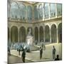 Toledo (Spain), Courtyard of the Alcazar-Leon, Levy et Fils-Mounted Photographic Print