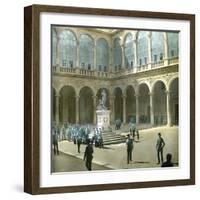 Toledo (Spain), Courtyard of the Alcazar-Leon, Levy et Fils-Framed Photographic Print