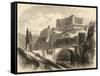 Toledo, Spain, Illustration from 'spanish Pictures' by the Rev. Samuel Manning-null-Framed Stretched Canvas