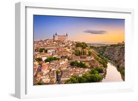 Toledo, Spain Old City over the Tagus River-Sean Pavone-Framed Photographic Print