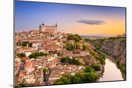 Toledo, Spain Old City over the Tagus River-Sean Pavone-Mounted Photographic Print