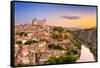 Toledo, Spain Old City over the Tagus River-Sean Pavone-Framed Stretched Canvas