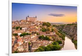 Toledo, Spain Old City over the Tagus River-Sean Pavone-Framed Photographic Print