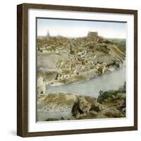 Toledo (Spain), Overview Taken of the Virgo Valley-Leon, Levy et Fils-Framed Photographic Print
