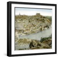 Toledo (Spain), Overview Taken of the Virgo Valley-Leon, Levy et Fils-Framed Photographic Print