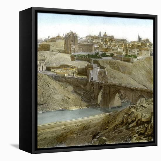 Toledo (Spain), Overview-Leon, Levy et Fils-Framed Stretched Canvas