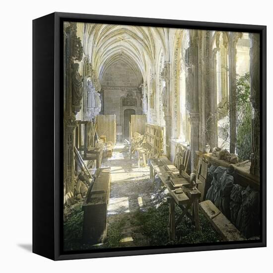 Toledo (Spain), Saint John of the Kings, the Cloister's Arcade-Leon, Levy et Fils-Framed Stretched Canvas