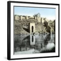 Toledo (Spain), the Banks of the Tagus River-Leon, Levy et Fils-Framed Premium Photographic Print