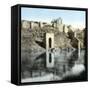 Toledo (Spain), the Banks of the Tagus River-Leon, Levy et Fils-Framed Stretched Canvas