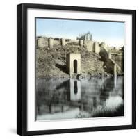 Toledo (Spain), the Banks of the Tagus River-Leon, Levy et Fils-Framed Photographic Print