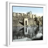 Toledo (Spain), the Banks of the Tagus River-Leon, Levy et Fils-Framed Photographic Print
