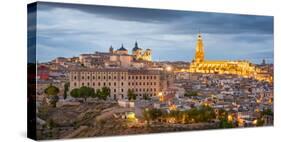 Toledo, Spain Town Skyline at Dusk at the Cathedral-Sean Pavone-Stretched Canvas
