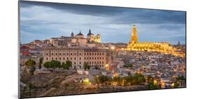 Toledo, Spain Town Skyline at Dusk at the Cathedral-Sean Pavone-Mounted Photographic Print