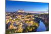 Toledo, Spain Town Skyline on the Tagus River at Dawn-Sean Pavone-Mounted Photographic Print