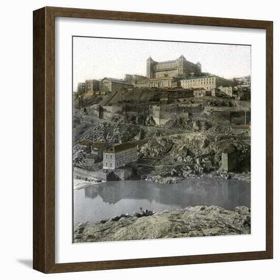 Toledo (Spain), View of the Convent of Santa Fe-Leon, Levy et Fils-Framed Photographic Print