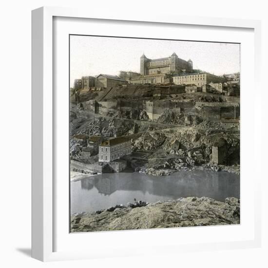 Toledo (Spain), View of the Convent of Santa Fe-Leon, Levy et Fils-Framed Photographic Print