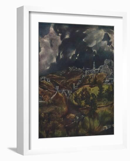 'Toledo', (View of Toledo), 1599-1600, (1938)-El Greco-Framed Giclee Print