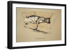 Toleration, 1930, 1st Edition of Sleeping Partners-Cecil Aldin-Framed Giclee Print