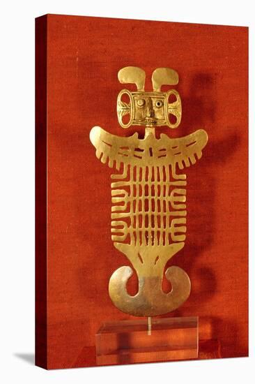 Tolima Ornament in the Forma of a Human-Headed Bird, from Colombia-null-Stretched Canvas