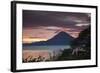 Toliman Volcano and Lago De Atitlan (Lake Atitlan), San Juan La Laguna, Guatemala-Michael DeFreitas-Framed Photographic Print