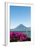 Toliman Volcano and Lago De Atitlan (Lake Atitlan), San Juan La Laguna, Guatemala-Michael DeFreitas-Framed Photographic Print