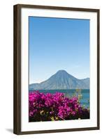 Toliman Volcano and Lago De Atitlan (Lake Atitlan), San Juan La Laguna, Guatemala-Michael DeFreitas-Framed Photographic Print