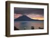 Toliman Volcano and Lago De Atitlan (Lake Atitlan), San Juan La Laguna, Guatemala-Michael DeFreitas-Framed Photographic Print