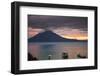 Toliman Volcano and Lago De Atitlan (Lake Atitlan), San Juan La Laguna, Guatemala-Michael DeFreitas-Framed Photographic Print