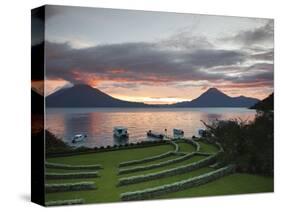 Toliman Volcano, Lago de Atitlan, Guatemala, Central America-Michael DeFreitas-Stretched Canvas