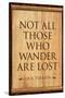 Tolkien Not All Those Who Wander are Lost Literature-null-Stretched Canvas