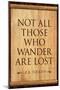 Tolkien Not All Those Who Wander are Lost Literature-null-Mounted Poster