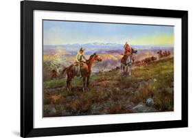 Toll Collectors-Charles Marion Russell-Framed Art Print