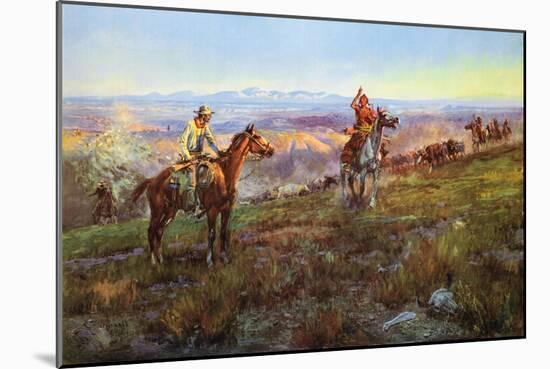 Toll Collectors-Charles Marion Russell-Mounted Art Print