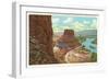 Toll Gate Rock, Green River, Wyoming-null-Framed Art Print