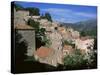 Tolla Village and Dam, Corsica, France-Guy Thouvenin-Stretched Canvas