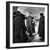 Tolstoy and Peasants-Kenyon Cox-Framed Art Print