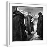 Tolstoy and Peasants-Kenyon Cox-Framed Art Print